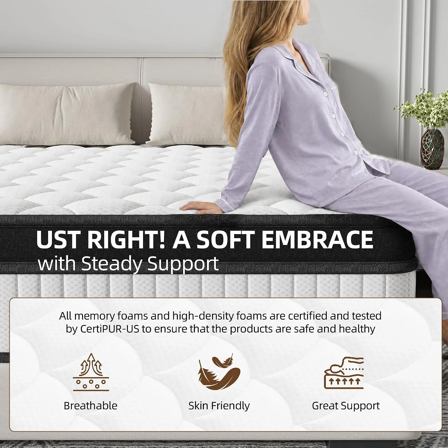 Breathable Comfort, Tested Safe for Everyday Use